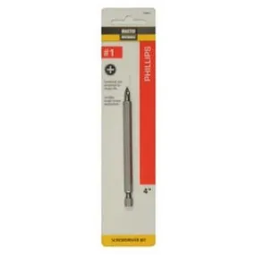 #1 Phillips 4-In. Screwdriver Bit