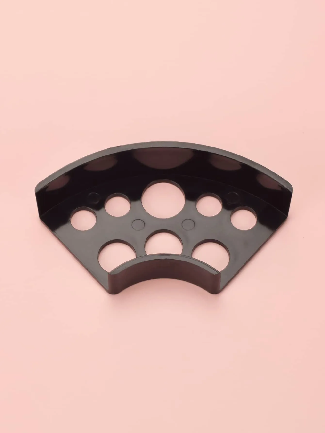 1pc Black Plastic 8-hole Fan-shaped Tattoo Pigment Rack