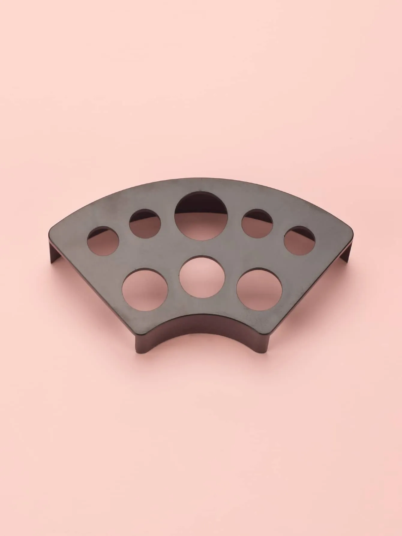 1pc Black Plastic 8-hole Fan-shaped Tattoo Pigment Rack