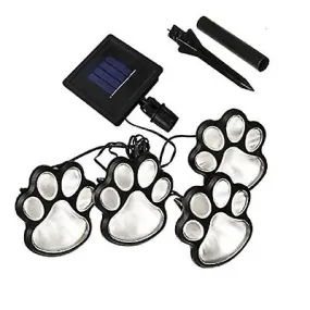 2 pcs white light Solar 4 LED Dog Claw Shape Underground light Lights, Outdoor Garden Lawn Lights AZ16195