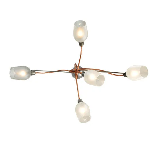 2nd Avenue Ballerina 200270-2.MOD Chandelier Light - Copper And Steel Clear Coated