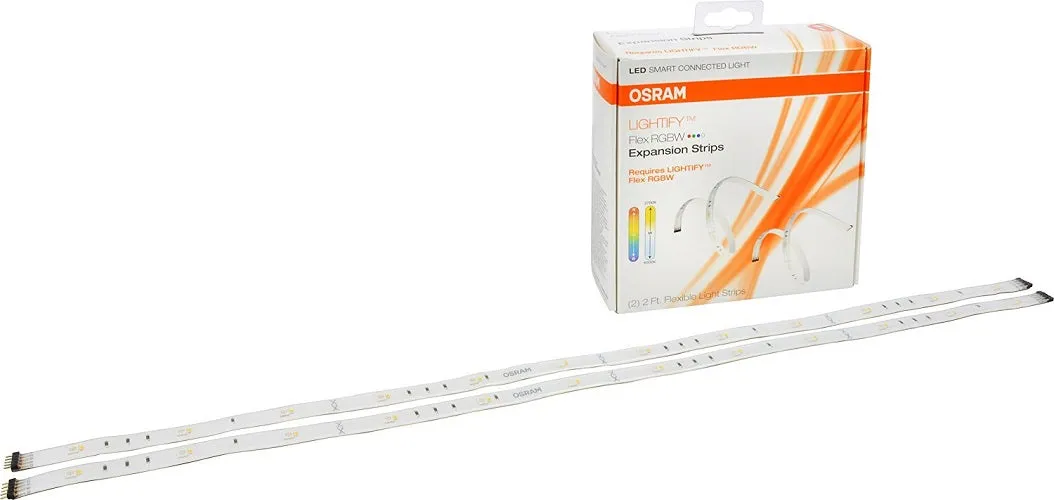 2PK - Sylvania Lightify LED Light Flexible RGBW Strip Expansion Kit Smart Home