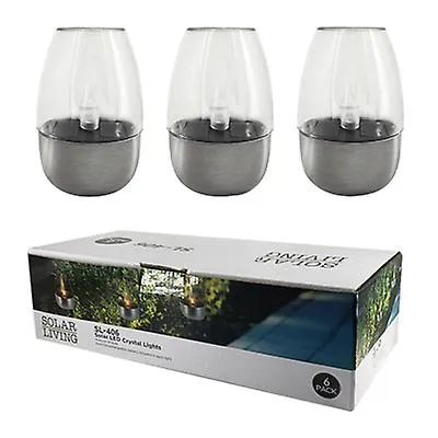 3pcs warm light Outdoor solar rainproof lawn light, candle shape ladder light garden night light AZ15381