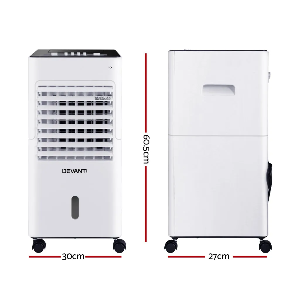 4-in-1 Air Cooler, Fan, Purifier, Humidifier 6L - Devanti