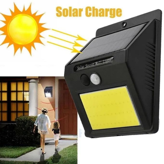 4 X 20  LED COB Solar Powered PIR Motion Sensor Security Wall Lights