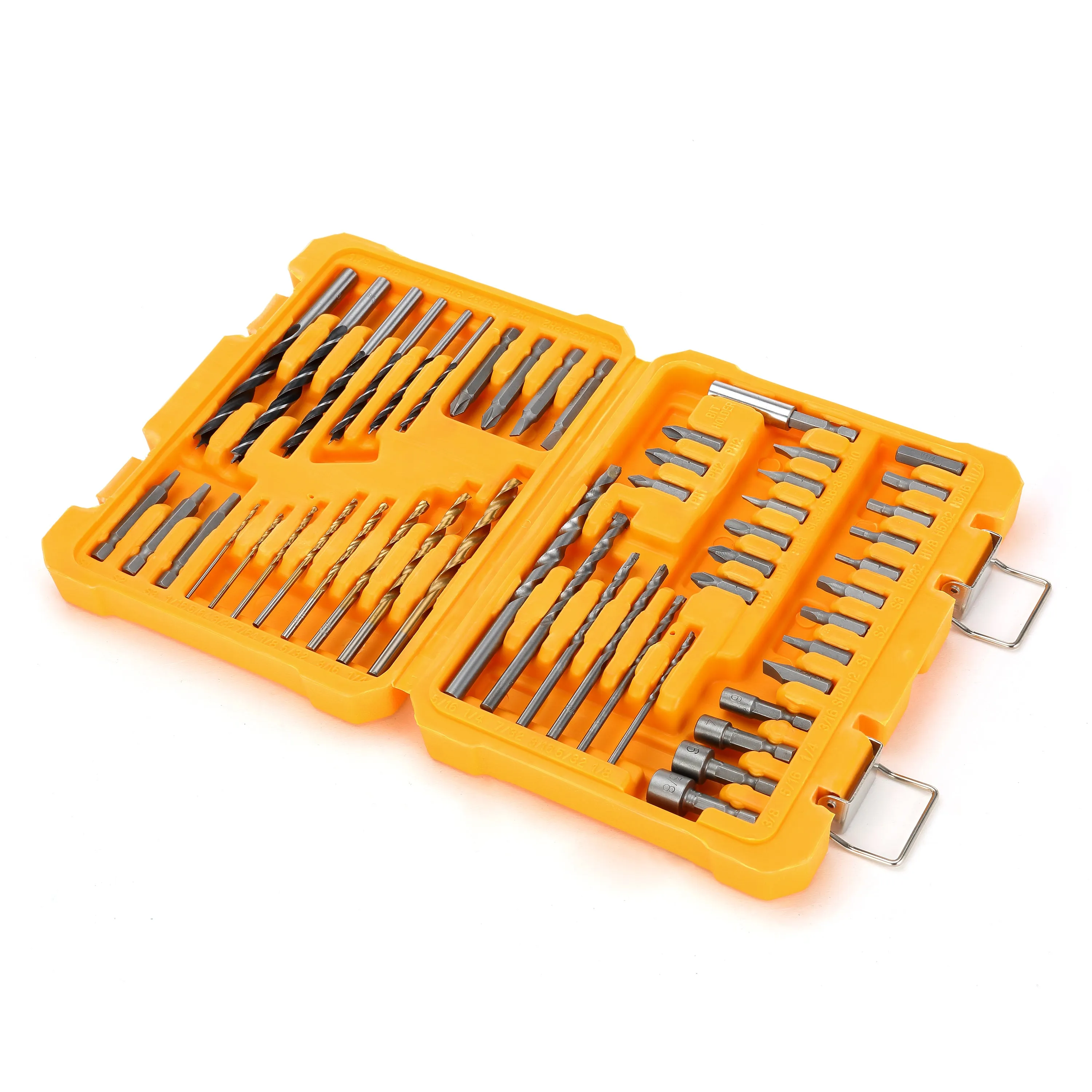 50-Piece Screwdriver & Drill Bit Set (Masonry-Focused & General Purpose)