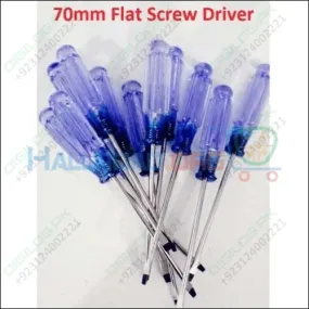 70mm Flat Head Screwdriver Thin Flat Blade Tip Edge