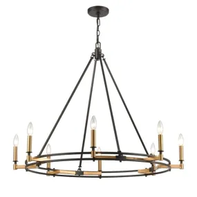 8-Light Chandelier & Satbrass