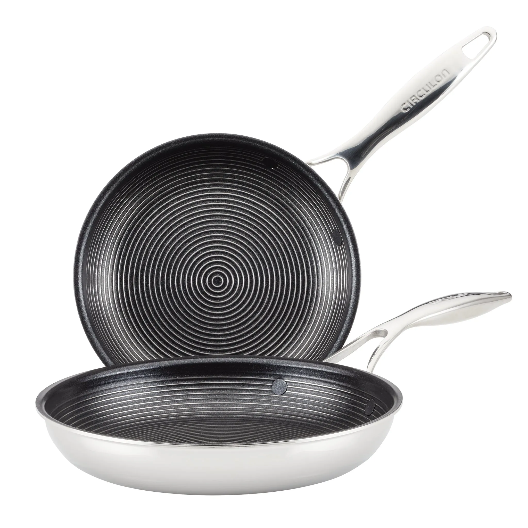 8.5" & 10" Tri-Ply Clad Nonstick Frying Pan Set