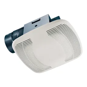 Air King BFQ75 Exhaust Fan, 8-11/16 in L, 9-1/8 in W, 0.3 A, 120 V, 1-Speed, 70 cfm Air, ABS, White