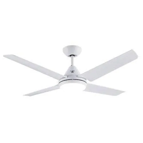 Arlec 120cm White 4 Blade AC Ceiling Fan With Light / White