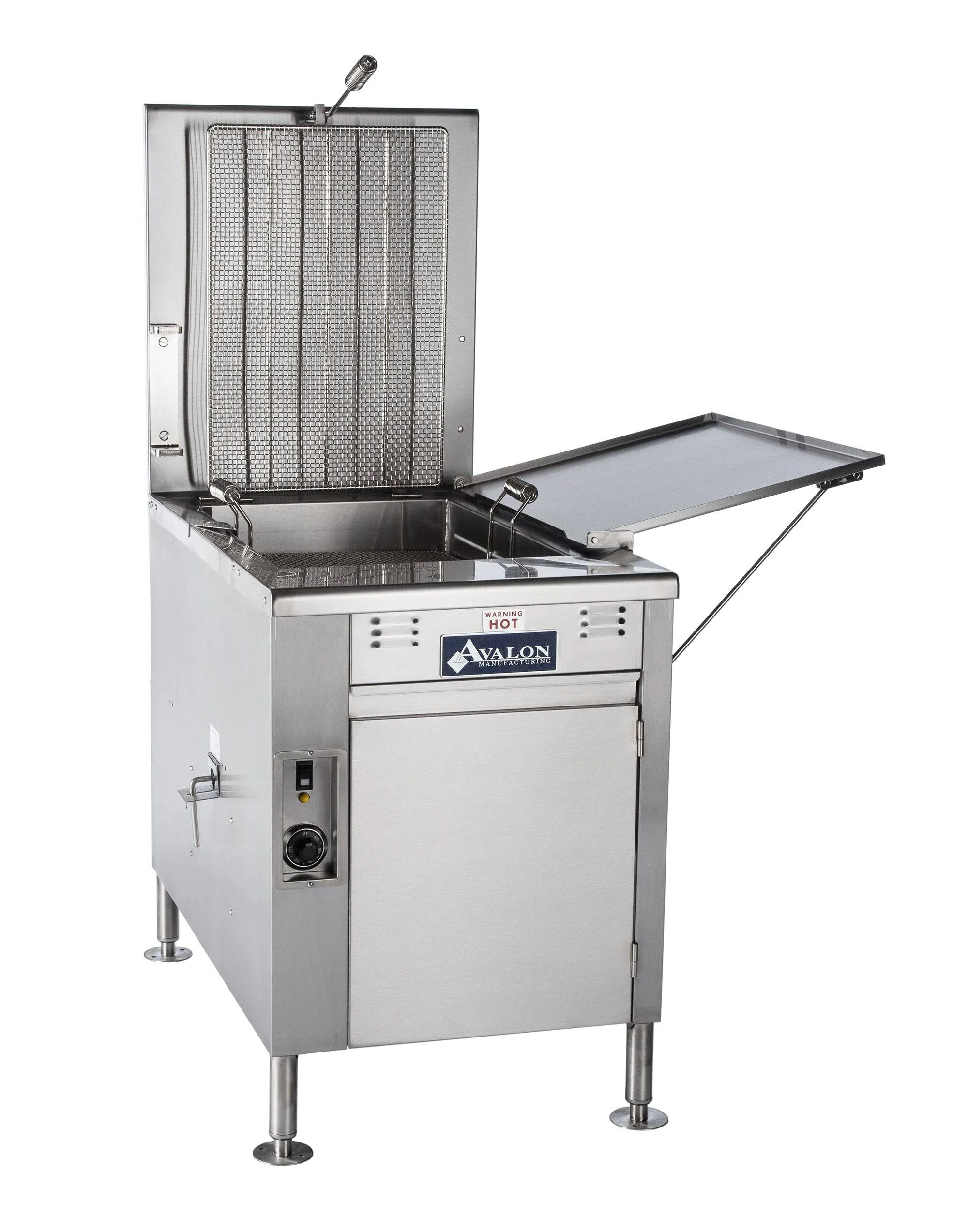 Avalon (ADF20-G-P-BA) 20" x 20" Donut Fryer, Propane, Electronic Ignition, Left Side Drain Board With Submerger