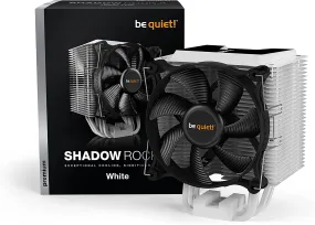 Be Quiet! Air CPU Cooler BK005 Shadow Rock 3 Heatsink & Fan, Intel & AMD Sockets, Shadow Wings 2 Fan, 190W TDP, White