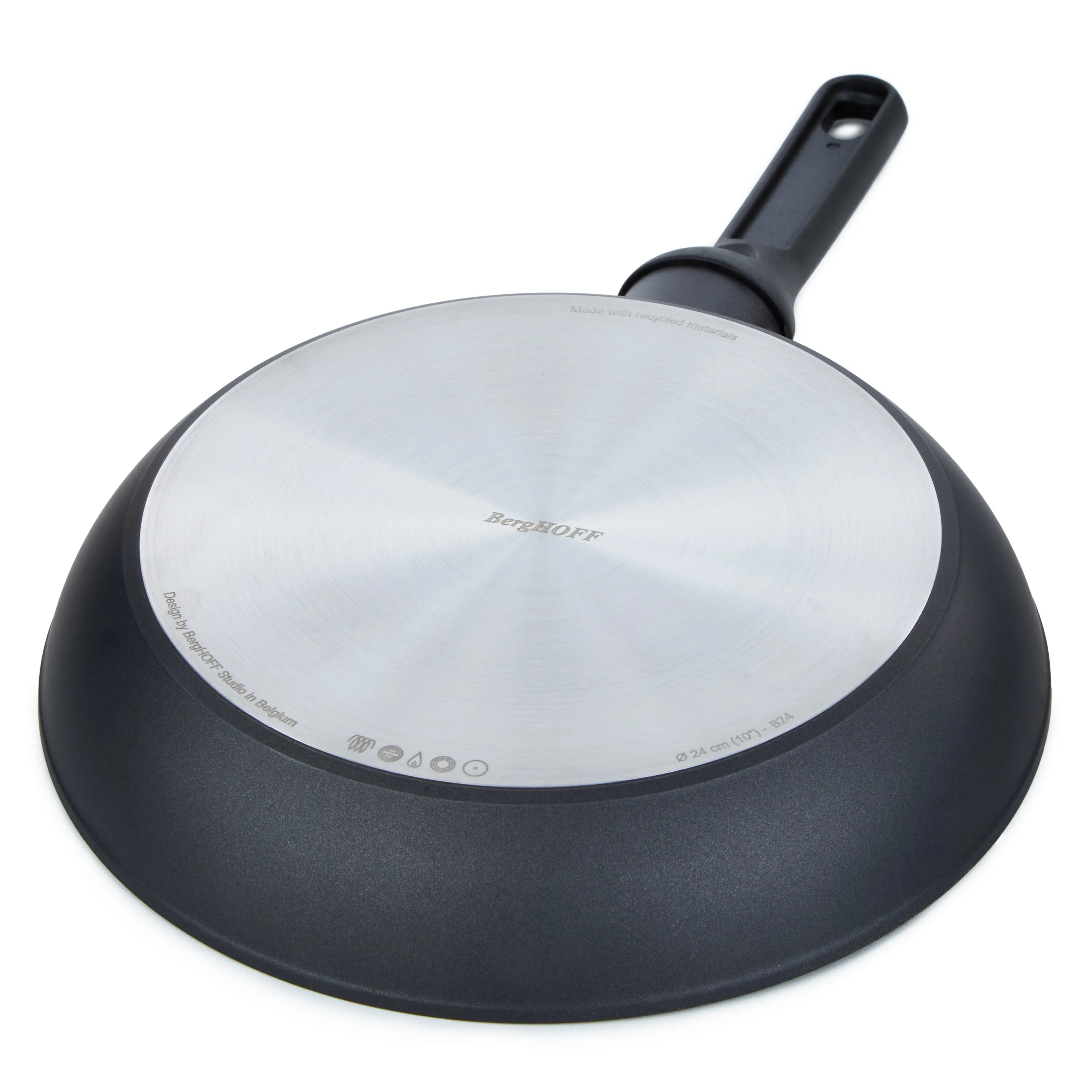 BergHOFF DiNA Helix Nonstick Ceramic Frying Pan 9.5", Recycled Aluminum