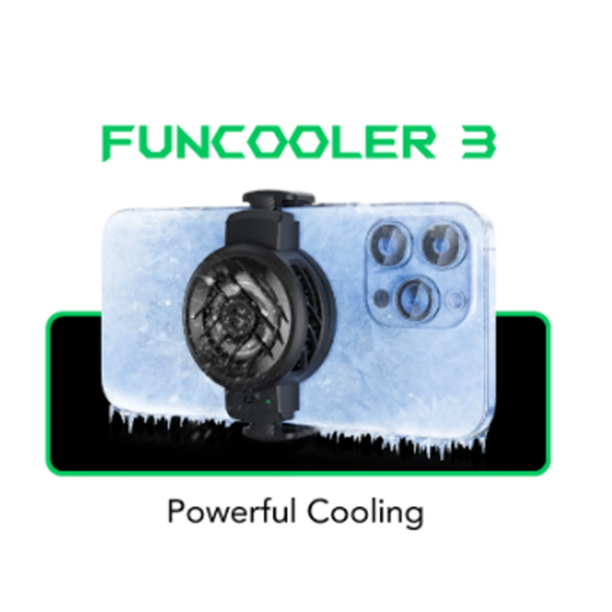 Black Shark Fun Cooler 3 for Gaming , Ultra-High Speed Cooling Fan Universal Compatibility