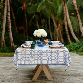 Blue Bamboo Tablecloth