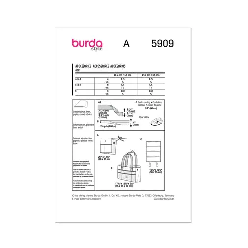 Burda Garden Accessories 5909