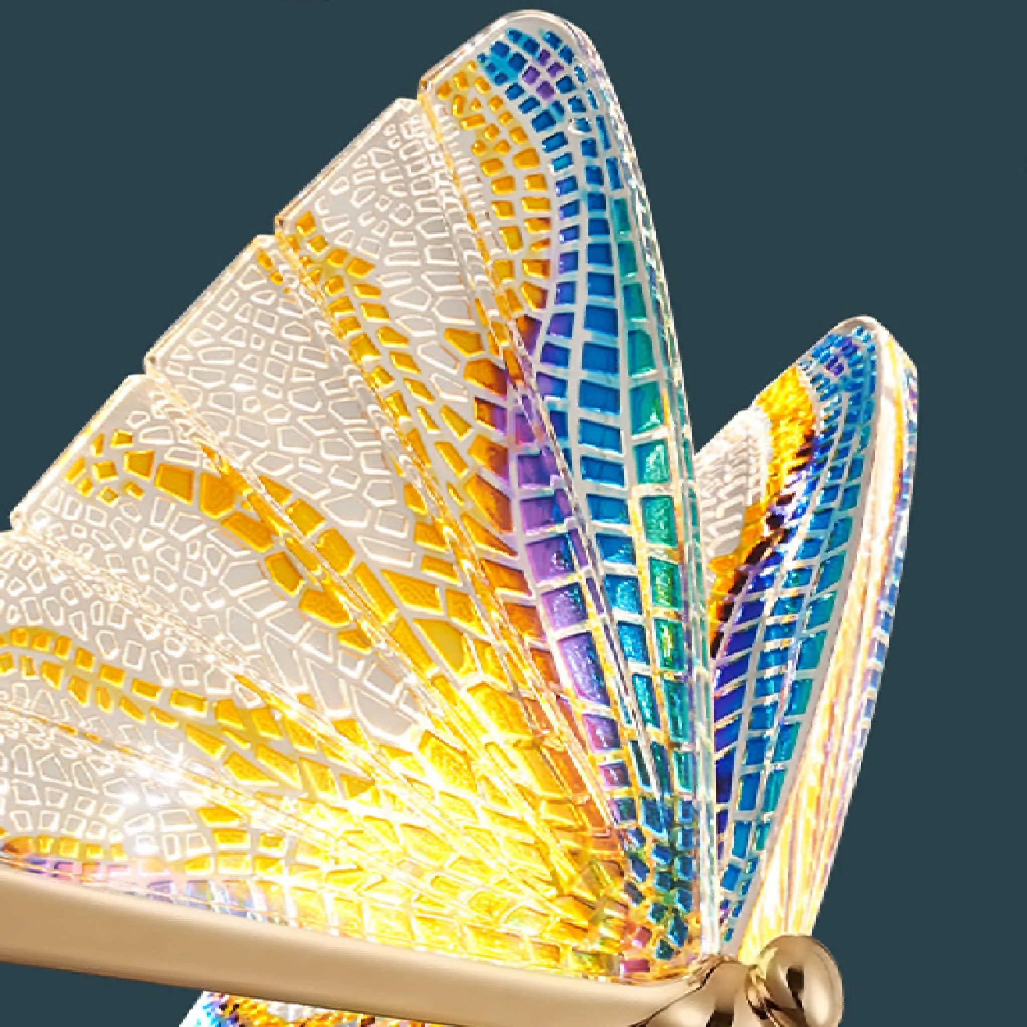 Cervo | Crystal Pendant Light with Hanging Butterflies