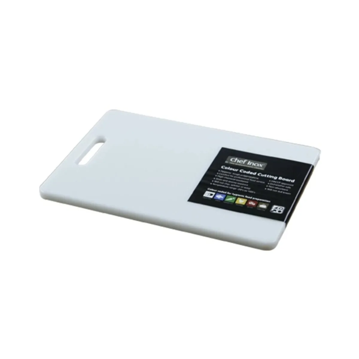 Chef Inox Plastic Chopping Board White 20cm x 27cm