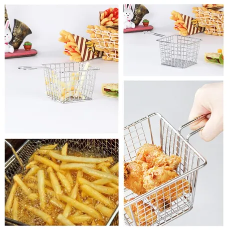 Chip Fryer Serving Basket Rose Gold Colour XK1130