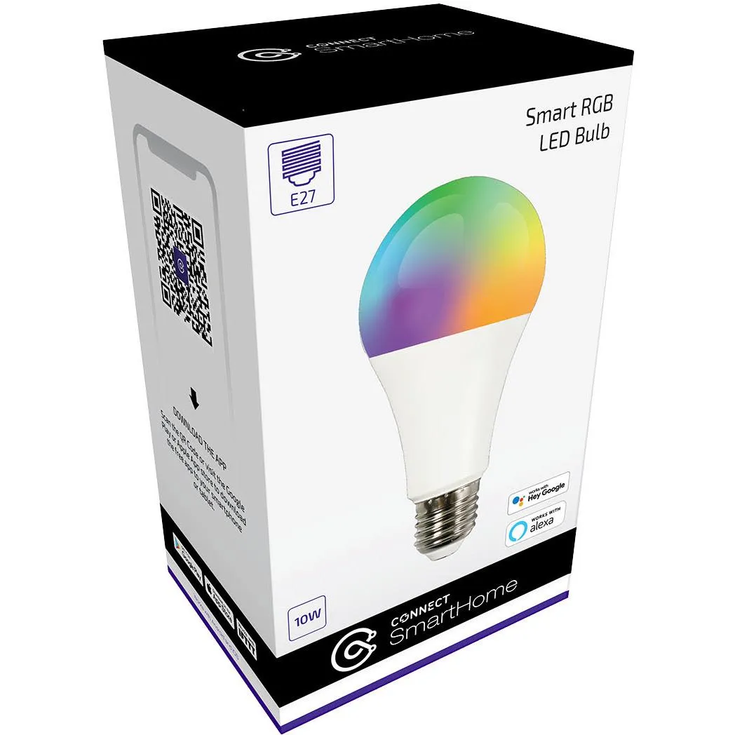 Connect 10W E27 Smart RGB Bulb