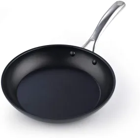 Cooks Standard Frying Omelet Pan, Classic Hard Anodized Nonstick 10.5-Inch Sauté Skillet Egg Pan, Black