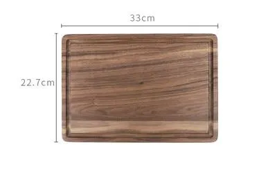 Creative Black Fruit Chopping Cutting Walnut Wood Cutting Board Blocks For Kitchen