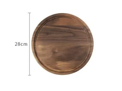 Creative Black Fruit Chopping Cutting Walnut Wood Cutting Board Blocks For Kitchen