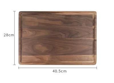 Creative Black Fruit Chopping Cutting Walnut Wood Cutting Board Blocks For Kitchen