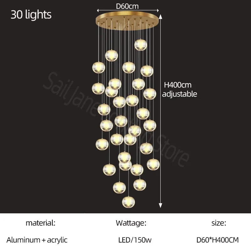 Crystal Ball Staircase Chandelier: Enhancing Your Space