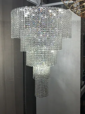 Crystal Chandelier W:30 x H:46 Genuine Magnificent Crystal Prisms 47 Lights