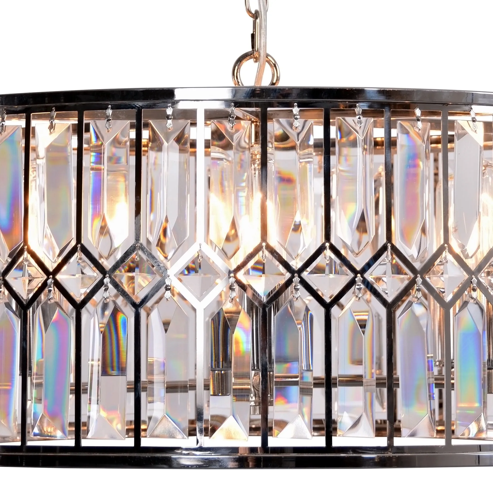 Crystal Drum Chandelier by Zentique