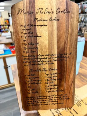 Custom Engraved Cutting Boards