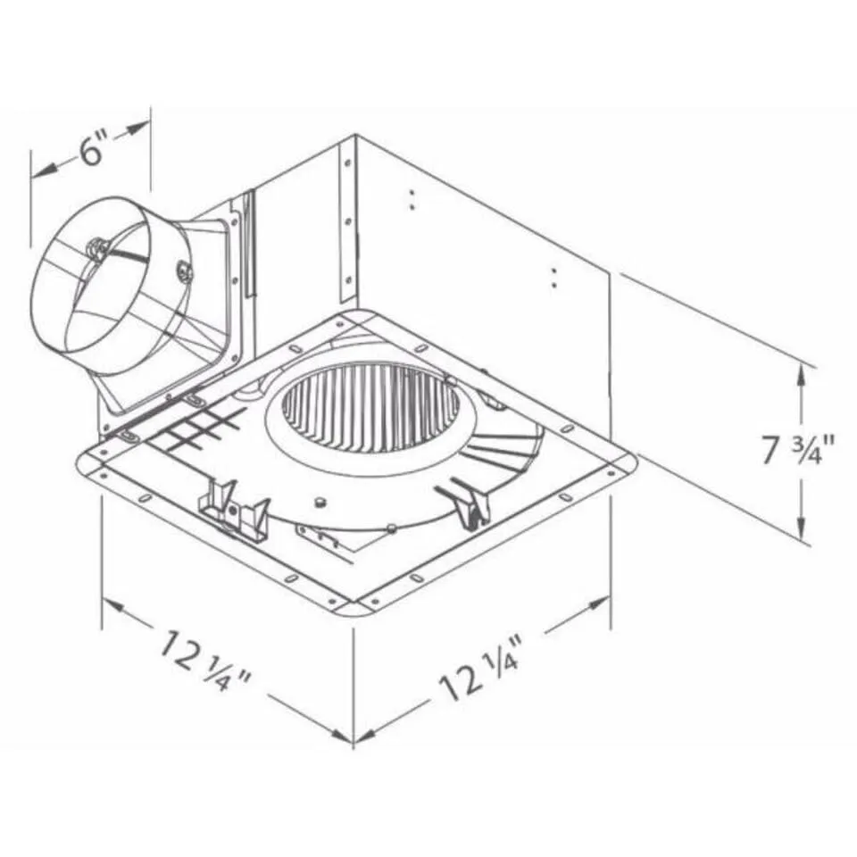 Delta Electronics Pro300 BreezProfessional 300 CFM Exhaust Fan, Off White