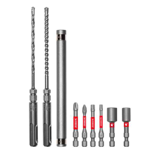 Diablo Concrete Anchor Drive Installation Set - 9 Pcs