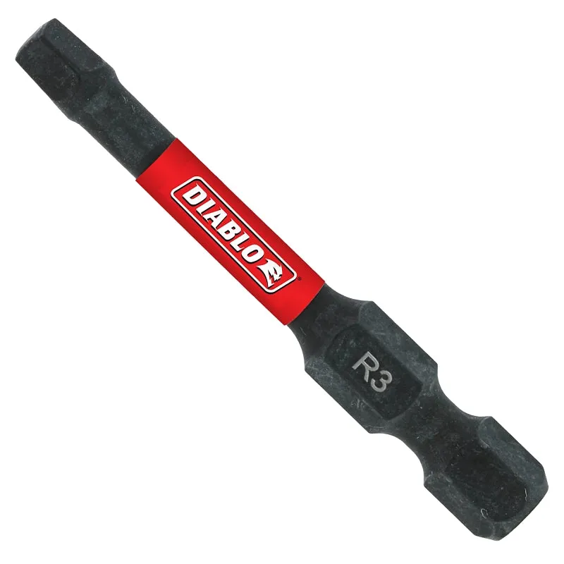 Diablo DSQ32P1 Screwdriver Insert Bit, #3 Drive, Square Drive, 2 in L :CD: QUANTITY: 1