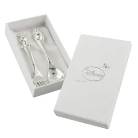 Disney Winnie the Pooh Silver Plated Fork and Spoon Gift Set