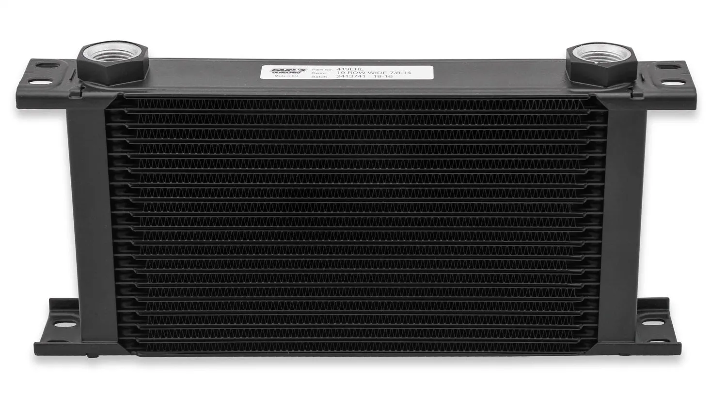 Earl's Performance 419ERL UltraPro Oil Cooler; Black; 19 Row; -10AN Female; Wide;