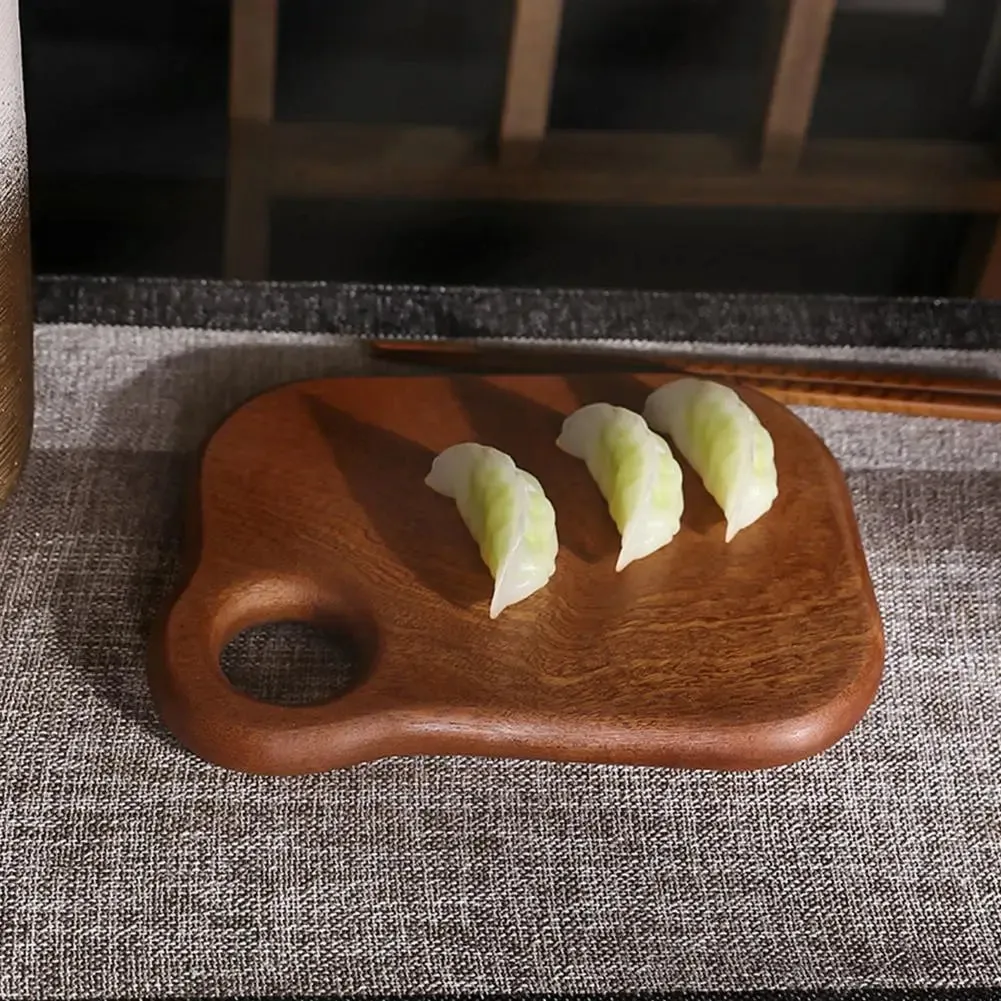 Ebony Wooden Cutting Board Kitchen Chopping Board Food Serving Tray Solid Wood Cutting Vegetables Fruit Kitchen Tools