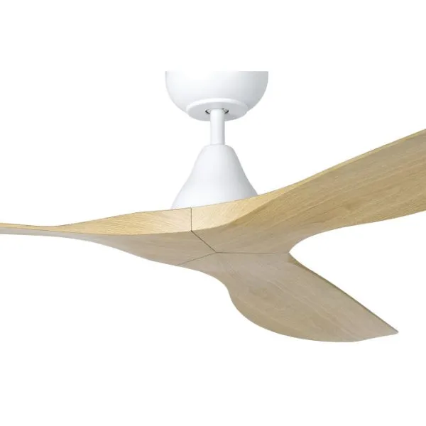 Eglo Surf 60in 152cm Ceiling Fan - White with Oak Finish