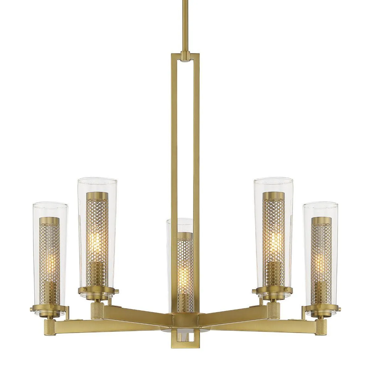 Emmerham 26 in. 5 Lights Chandelier Brass finish