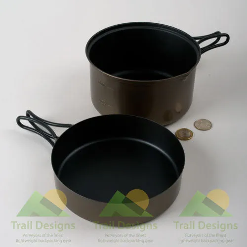 Evernew Titanium Non-Stick1300ml Pot Set (ECA418)