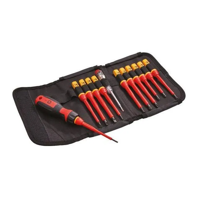 Faithfull Quick Change VDE Screwdriver Set - 13 Piece