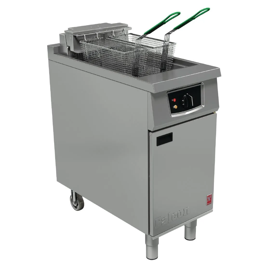 Falcon Single Tank Twin Basket Free Standing Electric Filtration Fryer E401F