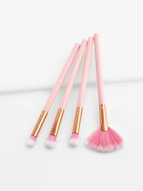 Fan Shaped Eye Brush Set 4pcs