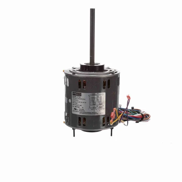 Fasco Direct Drive Motor, 1075 RPM, 3/4-1/2-1/3 HP, 115 V, 48 Frame, Open Air Over