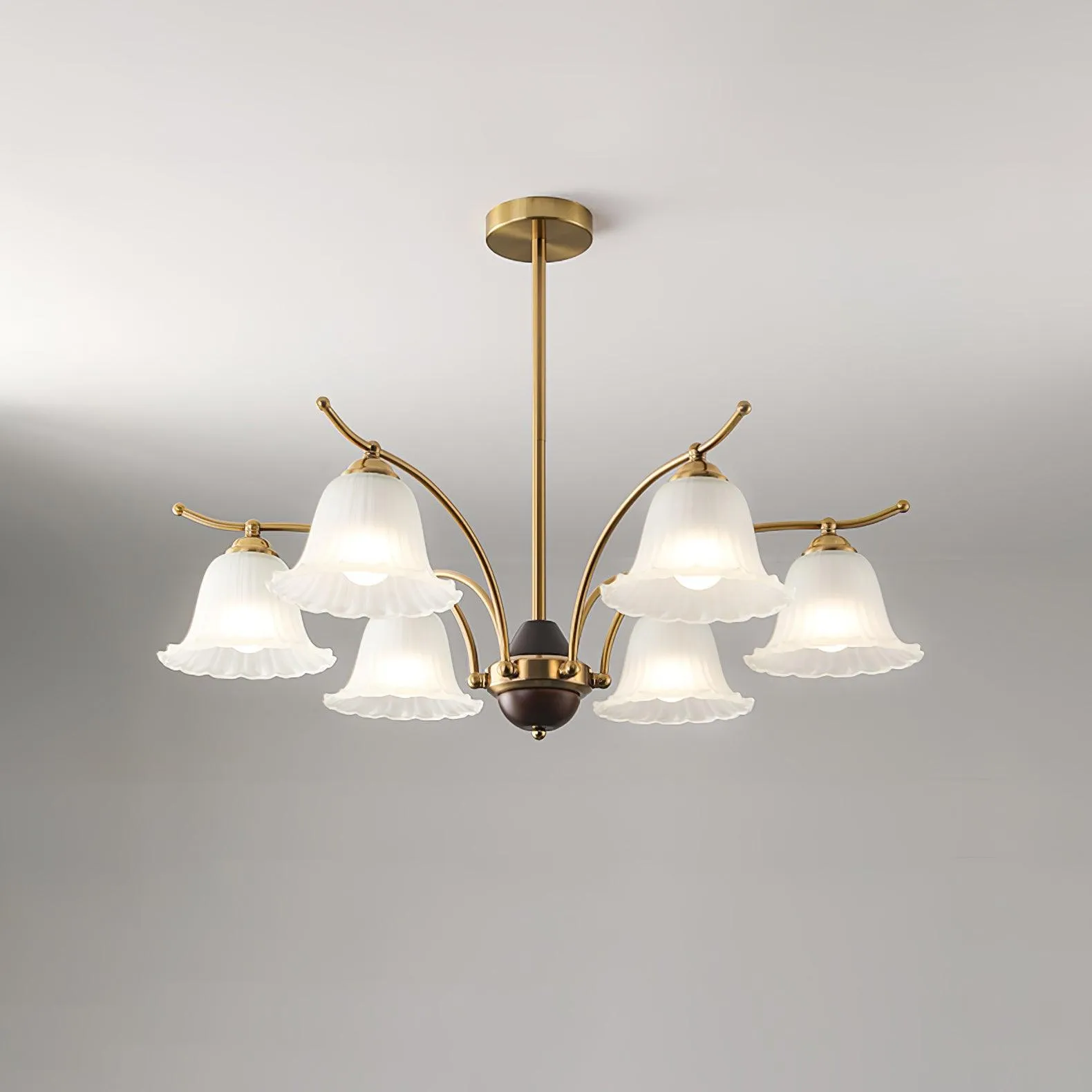 Flora Brass Chandelier