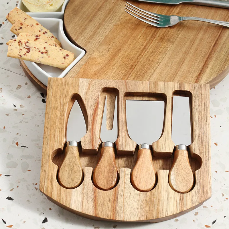 Fork Board Nordic Western Food Cutting Board Fruit Cheese Bread Pizza Board