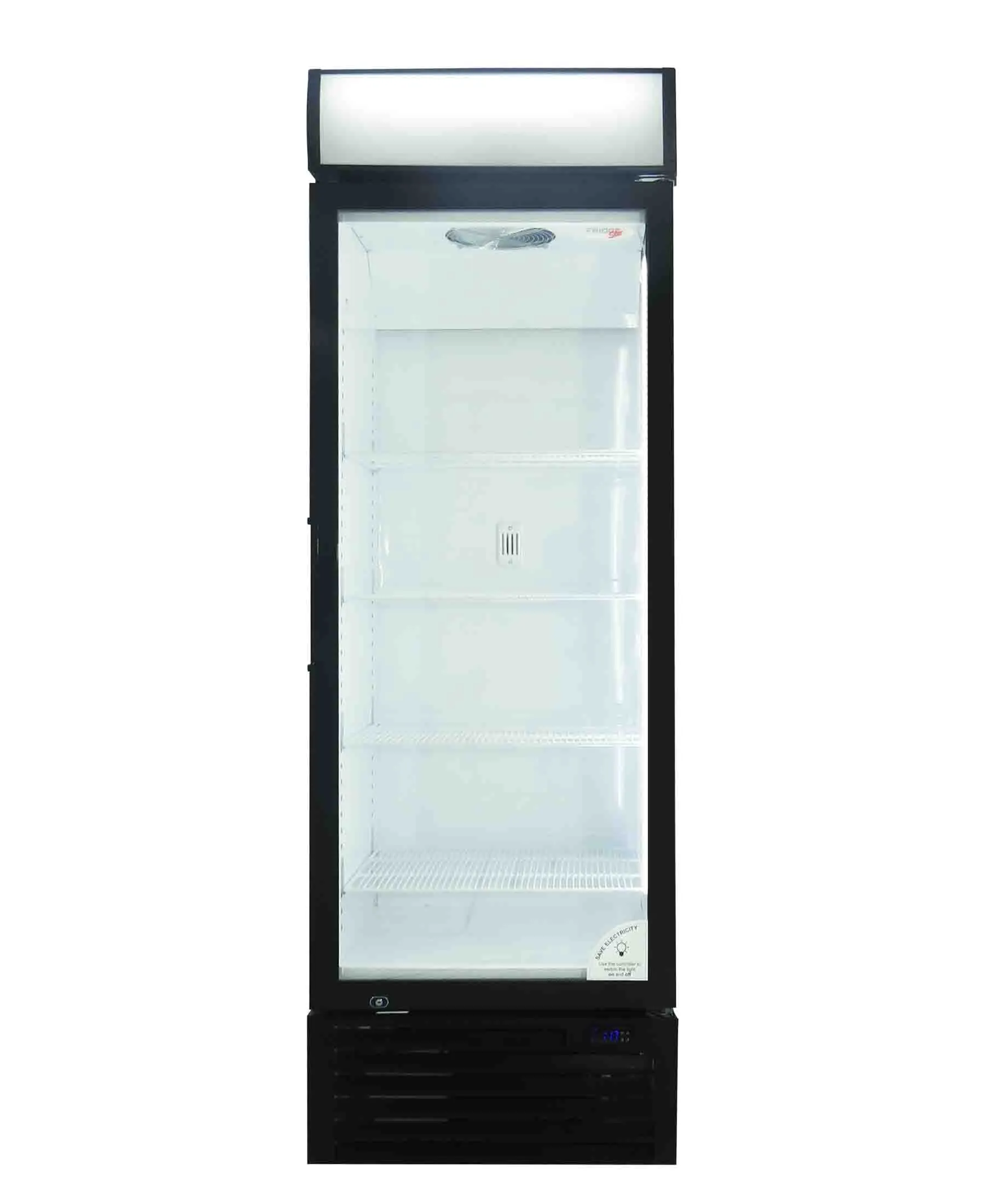 Fridge Star Beverage Cooler Swing Door - Black