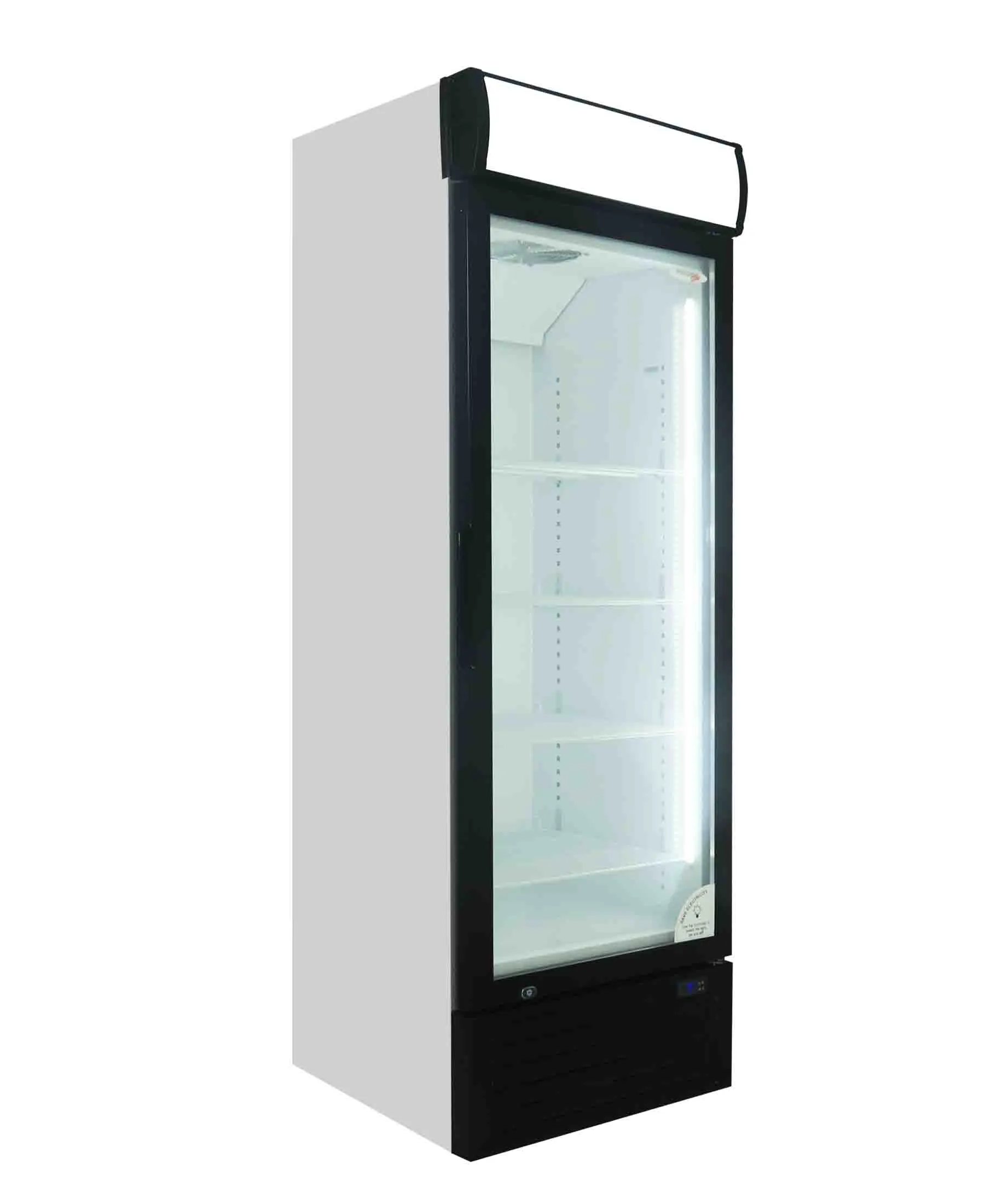 Fridge Star Beverage Cooler Swing Door - Black